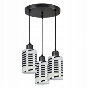 LAMPA WISZĄCA SUFITOWA ŻYRANDOL ABAŻUR NOWOCZESNA