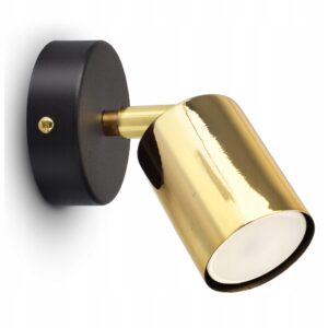 Lampa Ścienna Kinkiet SPOT 571-K1 GU10 LED Black & Gold Edition