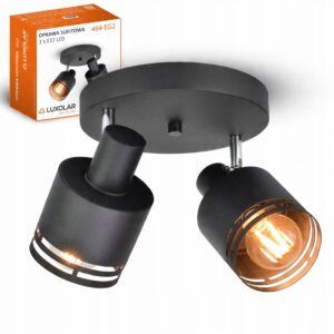 Lampa Sufitowa Żyrandol Plafon FLESZ Reflektor 484-EG2 E27 Ruchome Klosze