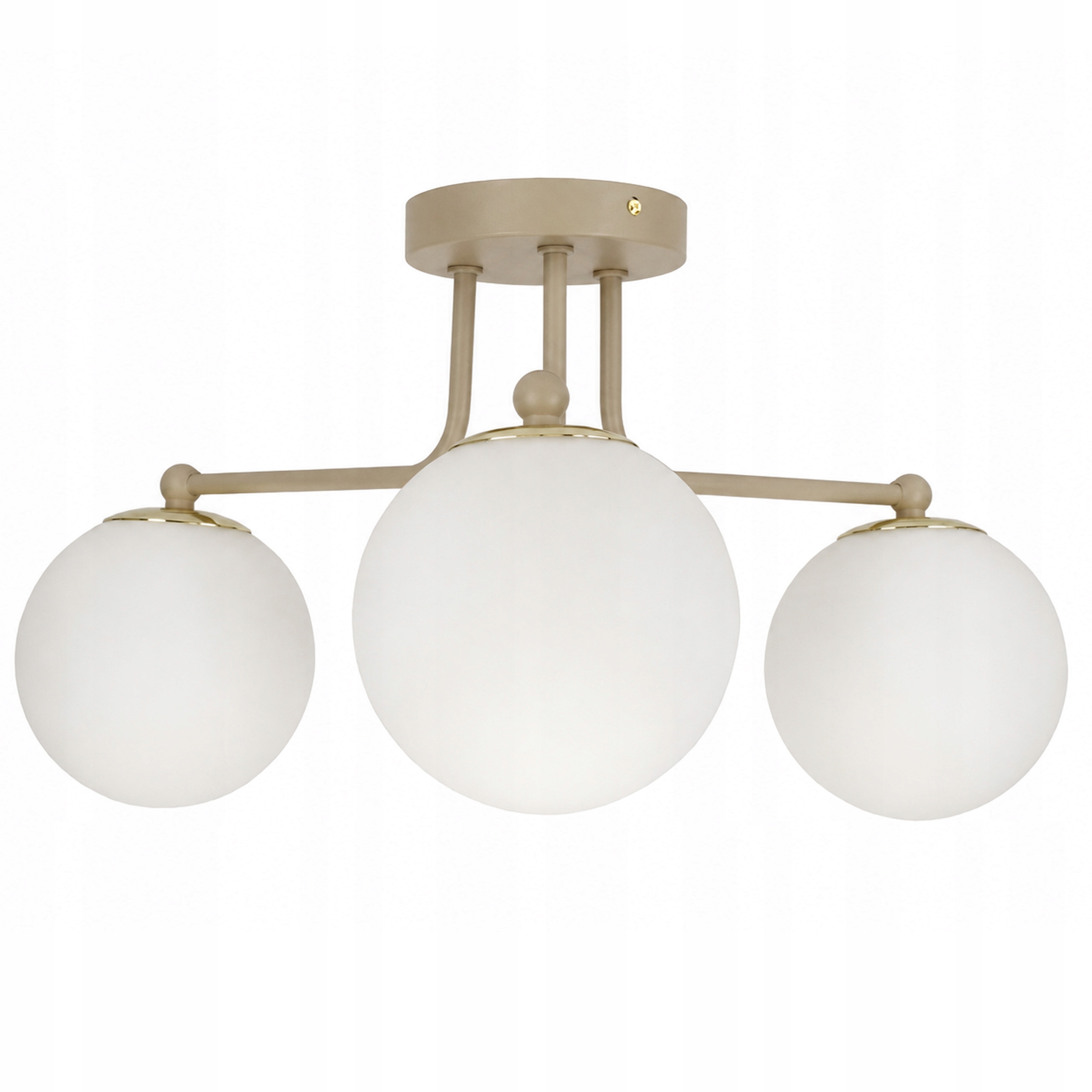 Lampa Sufitowa Żyrandol Plafon Beżowa Gray Beige G9 LED 564-F3 Szklane Kule