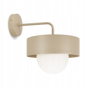 Lampa Ścienna Kinkiet Loft Beżowa G9 Szklane Mleczne Kule Modern LUXOLAR